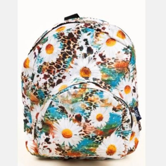 Handbags - 🟣 Sunflower Animal Print Small Backpack NWT